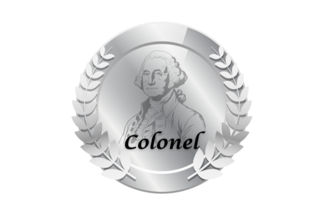 Colonel level sponsor medal